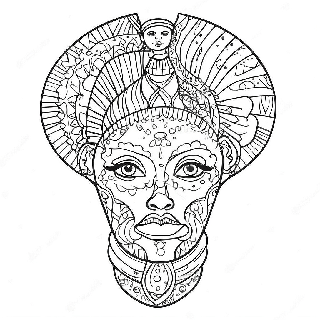 Africa Coloring Page | Africa coloring page