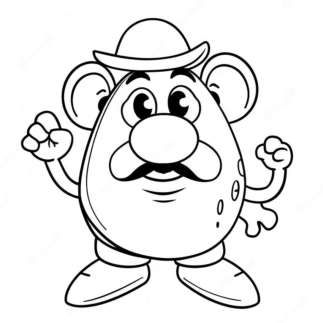 Mr Potato Head Coloring Page | Mr Potato Head coloring page