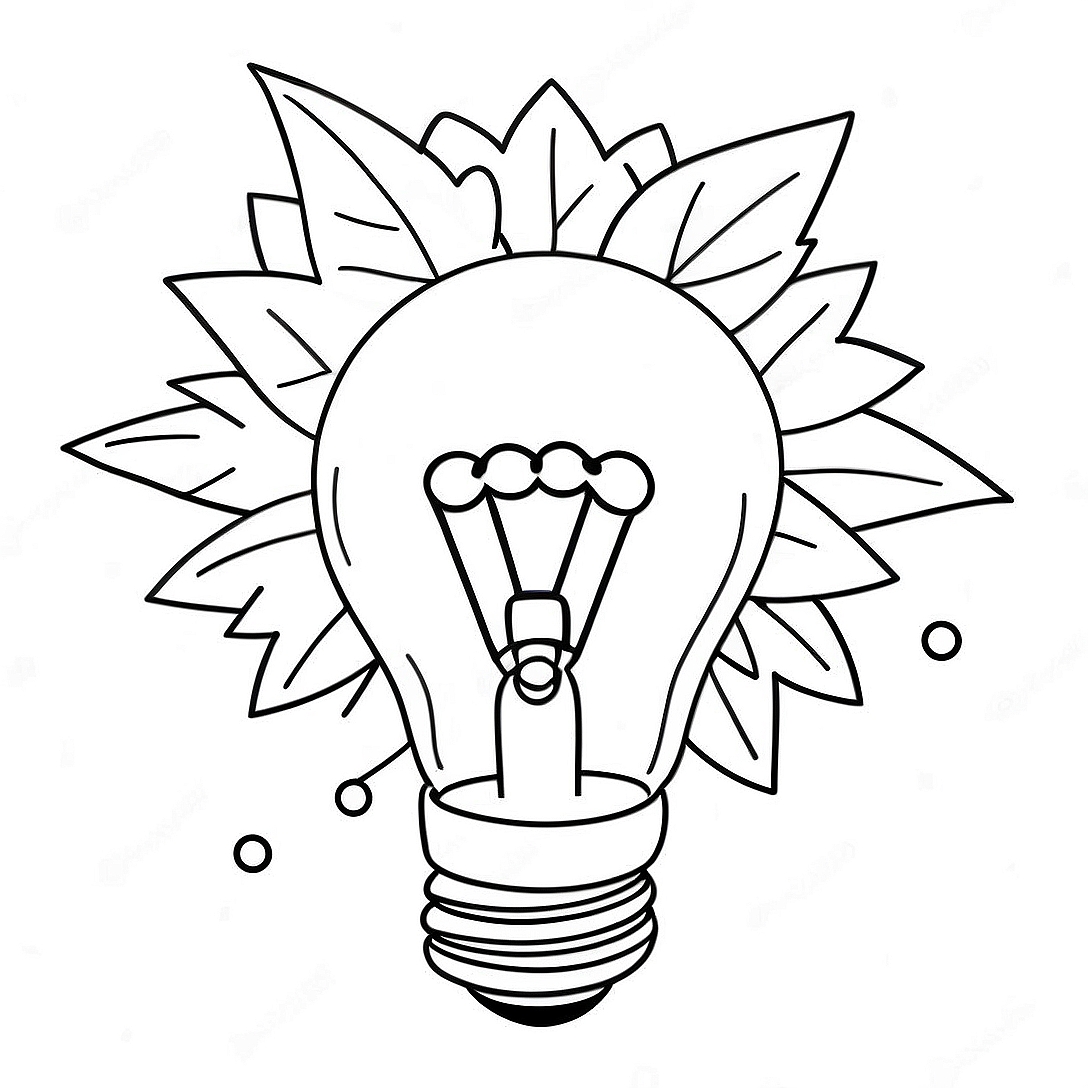 Christmas Light Bulb Coloring Page | Christmas Light Bulb coloring page