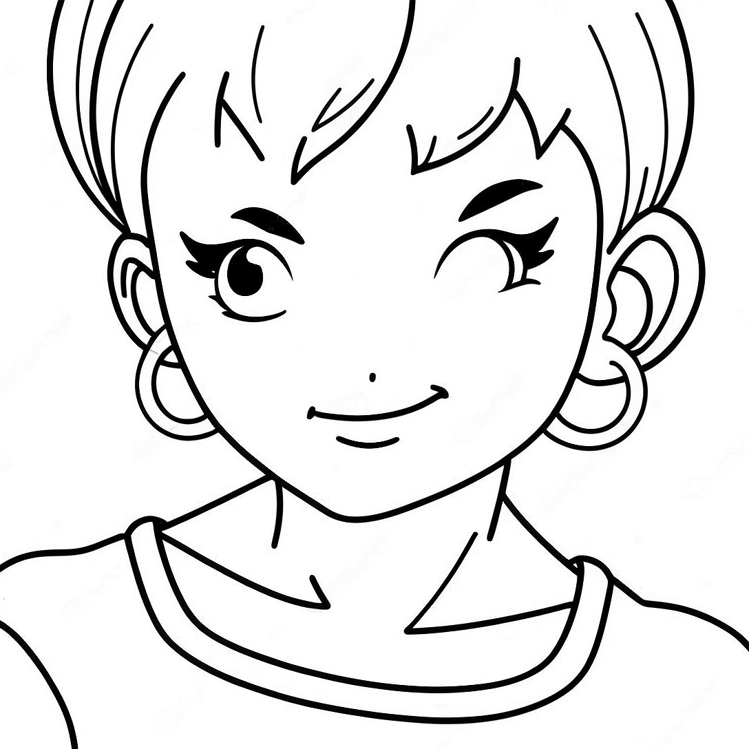 Bulma from Dragon Ball Z Coloring Page | Bulma coloring page