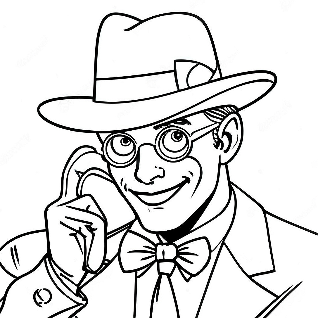 Riddler Coloring Page | Riddler coloring page