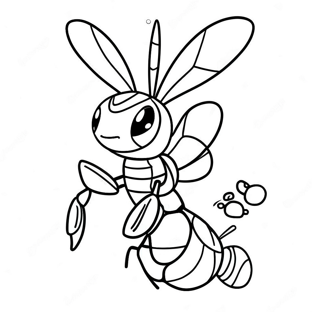 Beedrill Coloring Page | Beedrill coloring page