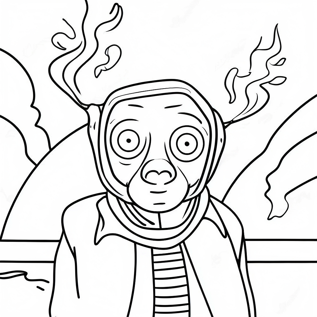 SCP 096 Coloring Page | SCP 096 coloring page