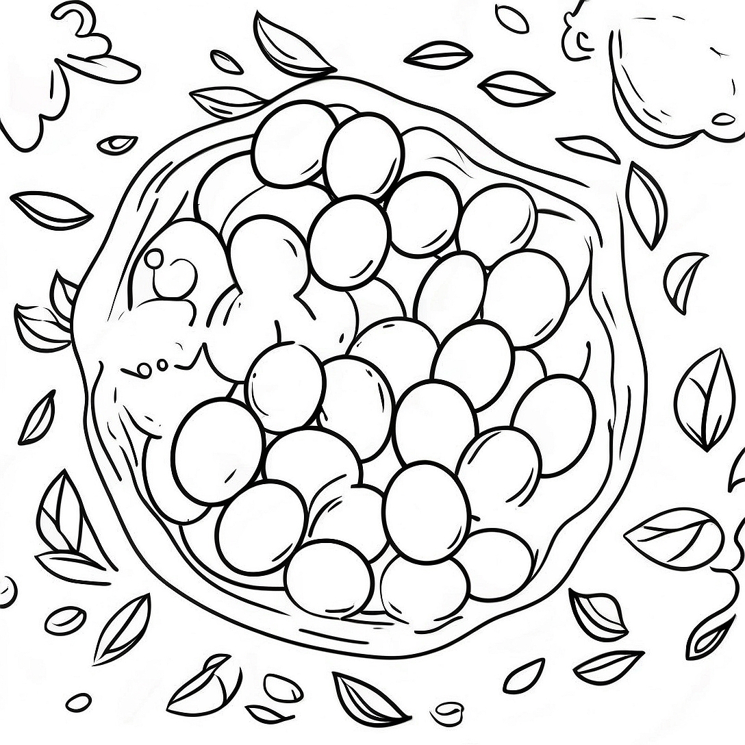 Beans Coloring Page | Beans coloring page