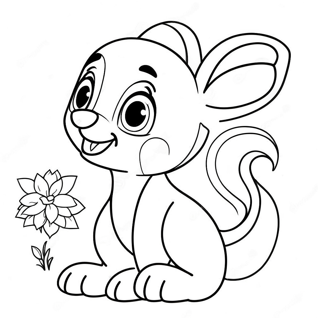 Adorable Cute Disney Characters Coloring Page | Adorable Cute Disney coloring page