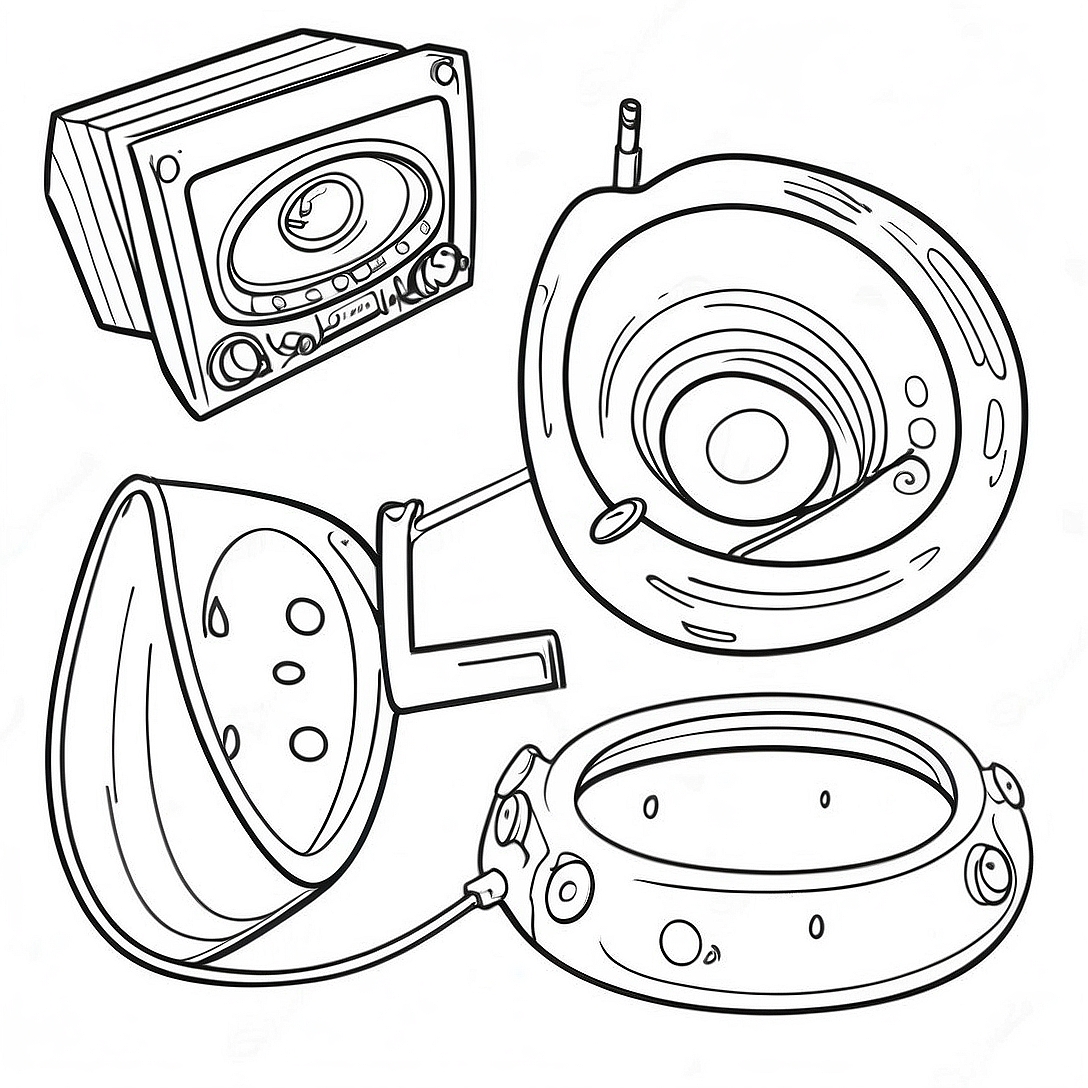 Sound Coloring Page | Sound coloring page