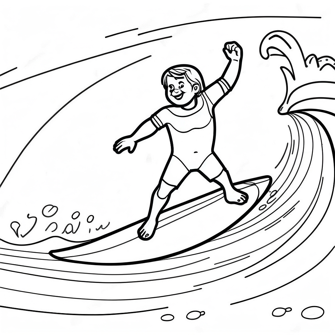 Surf's Up Coloring Page | Surf's Up coloring page