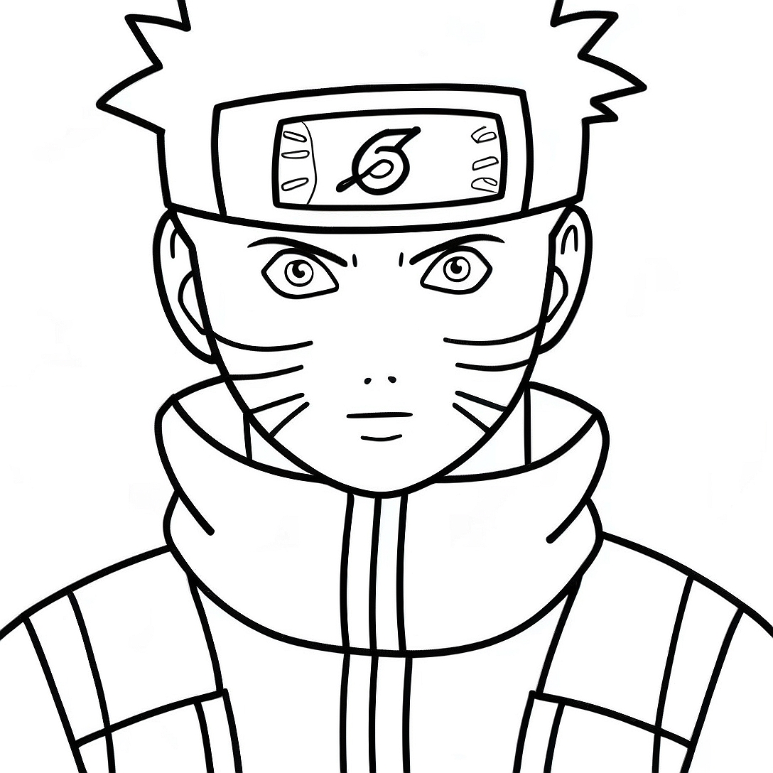 Naruto Among Us Crewmate Coloring Page | Naruto Among Us coloring page