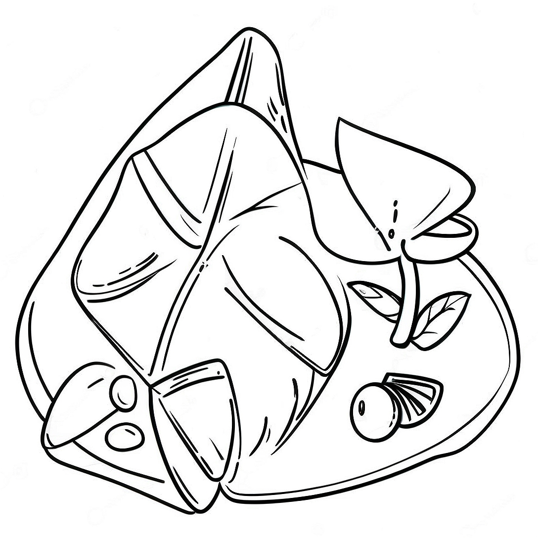 Hamantaschen Coloring Page | Hamantaschen coloring page