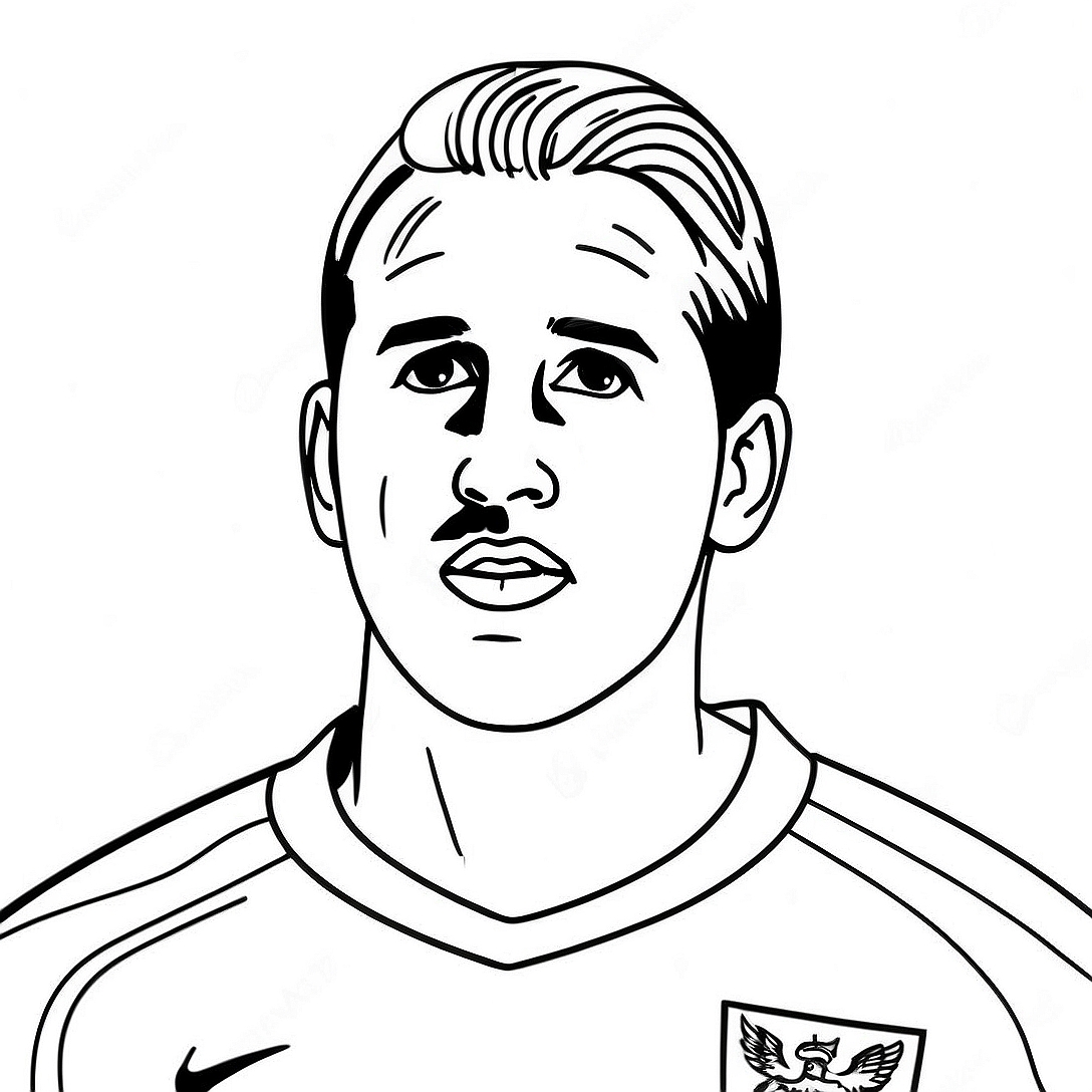 Harry Kane Coloring Page | Harry Kane coloring page