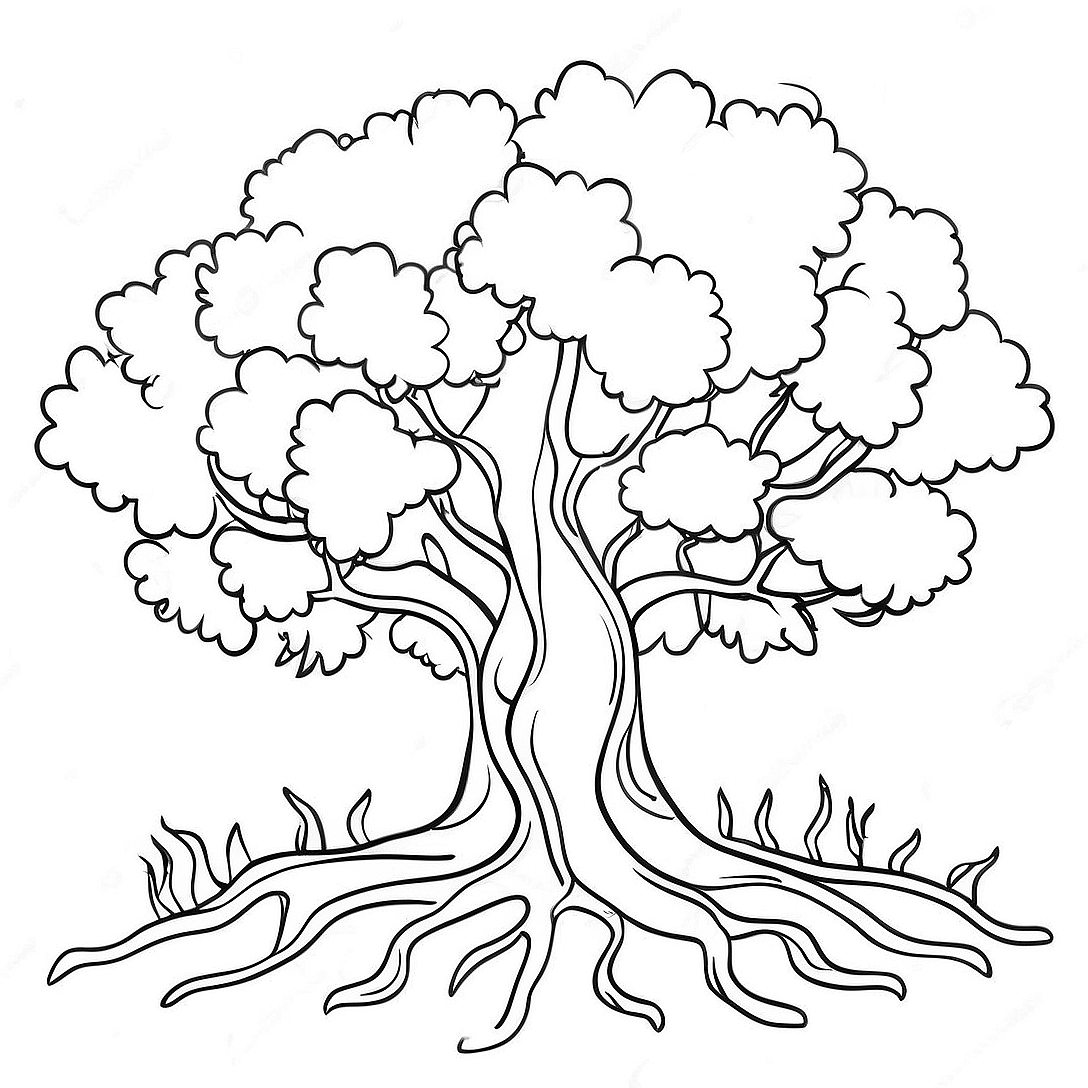 Burning Bush Coloring Page | Burning Bush coloring page