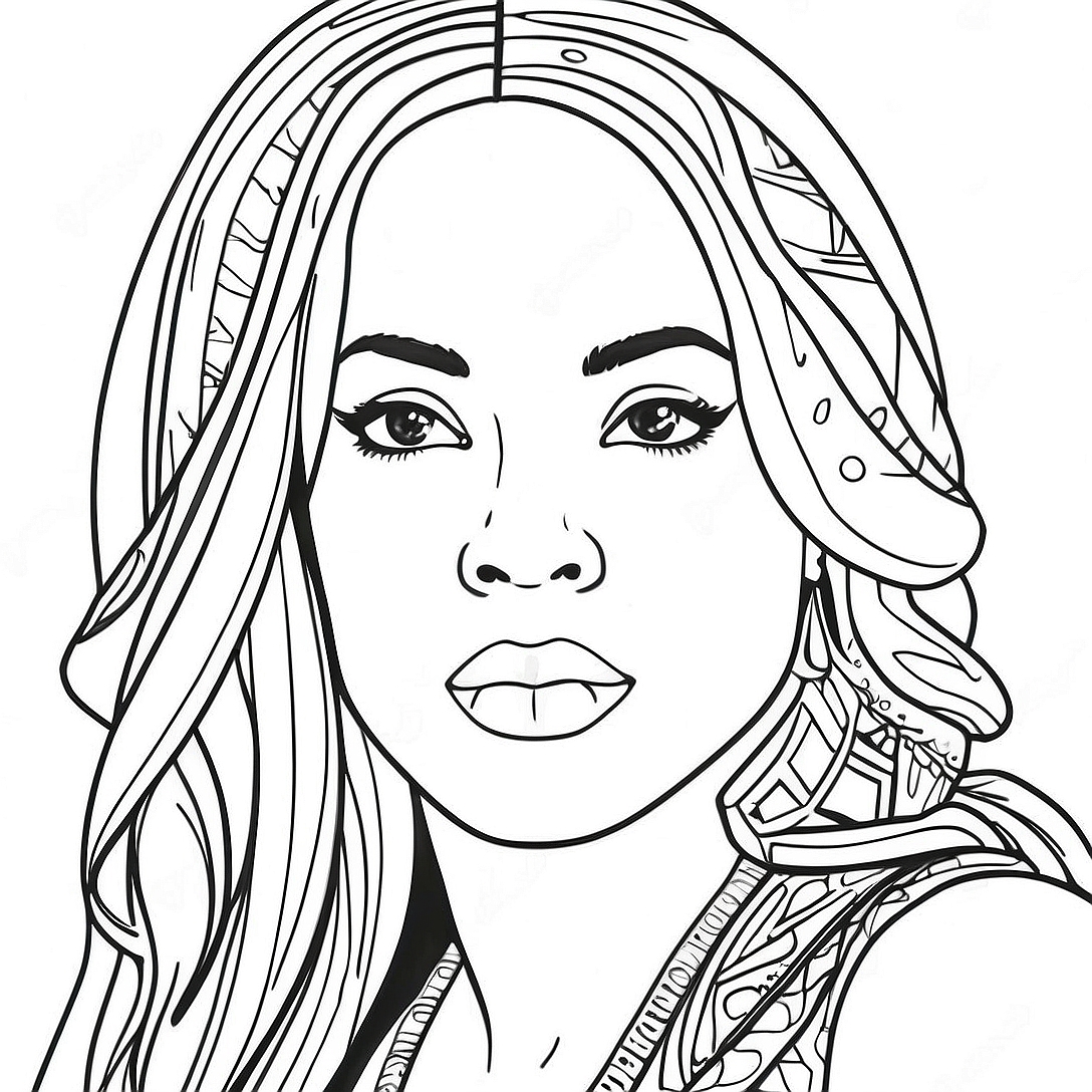 Aaliyah Coloring Page | Aaliyah coloring page