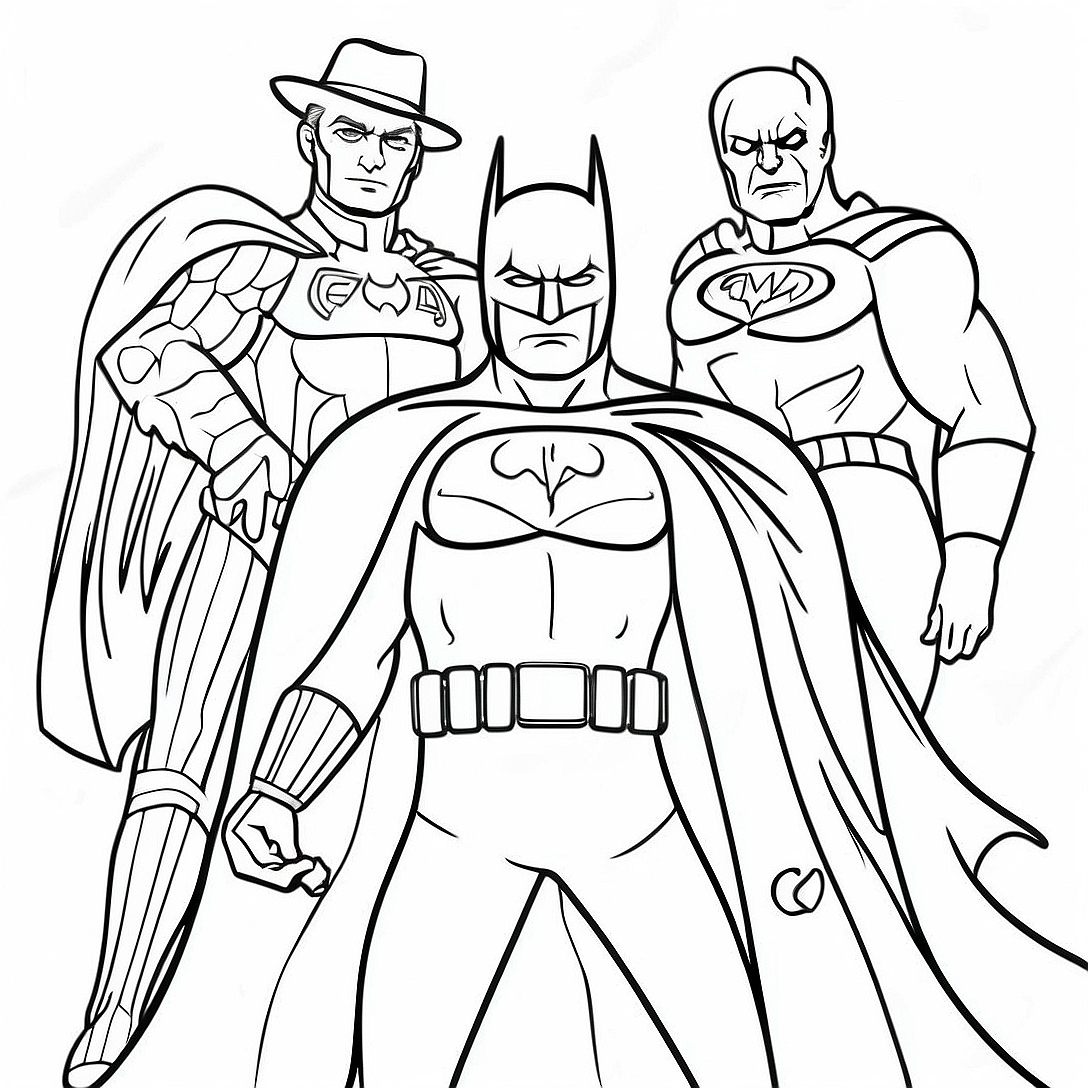Batman Villains Coloring Page | Batman Villains coloring page