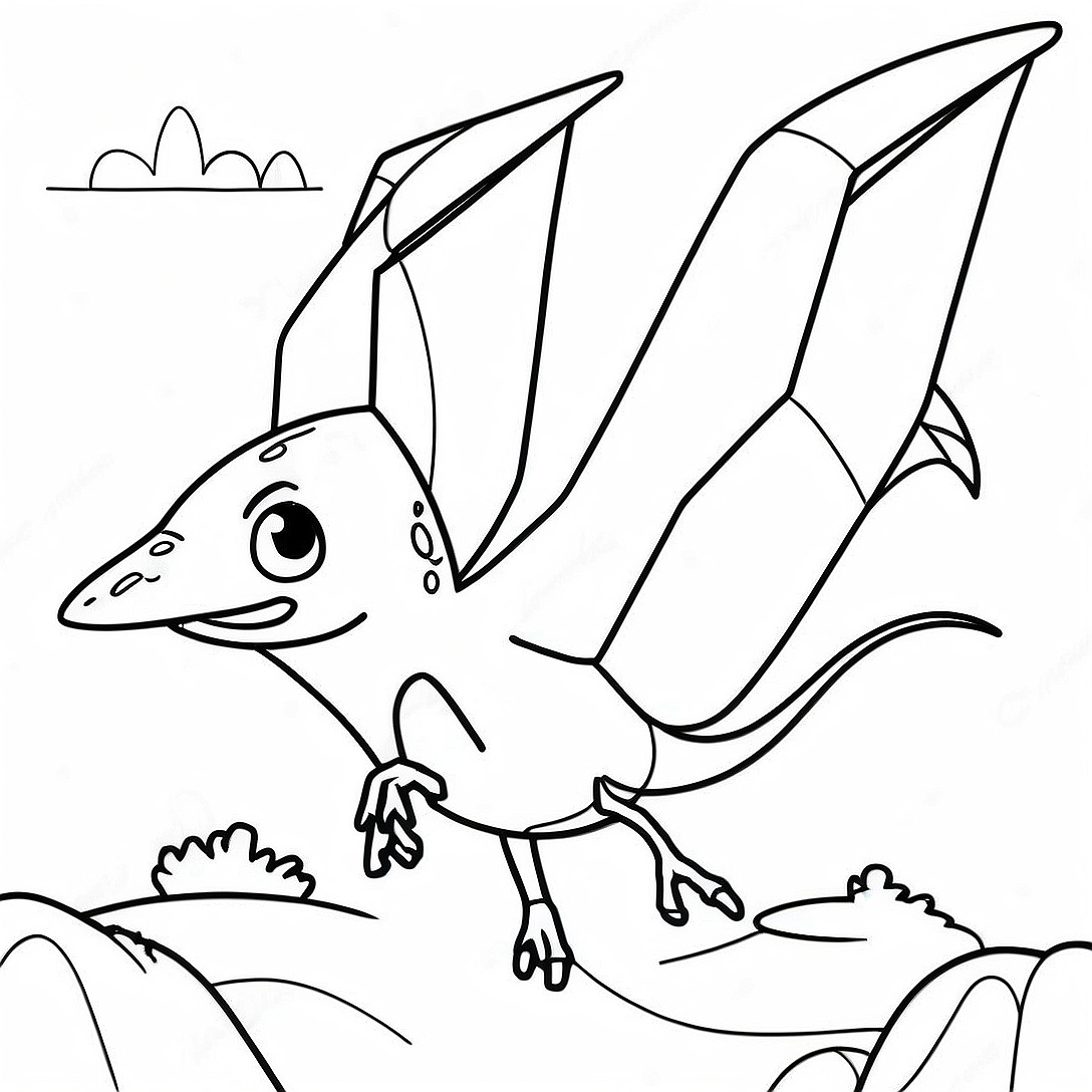 Pteranodon Coloring Page | Pteranodon coloring page