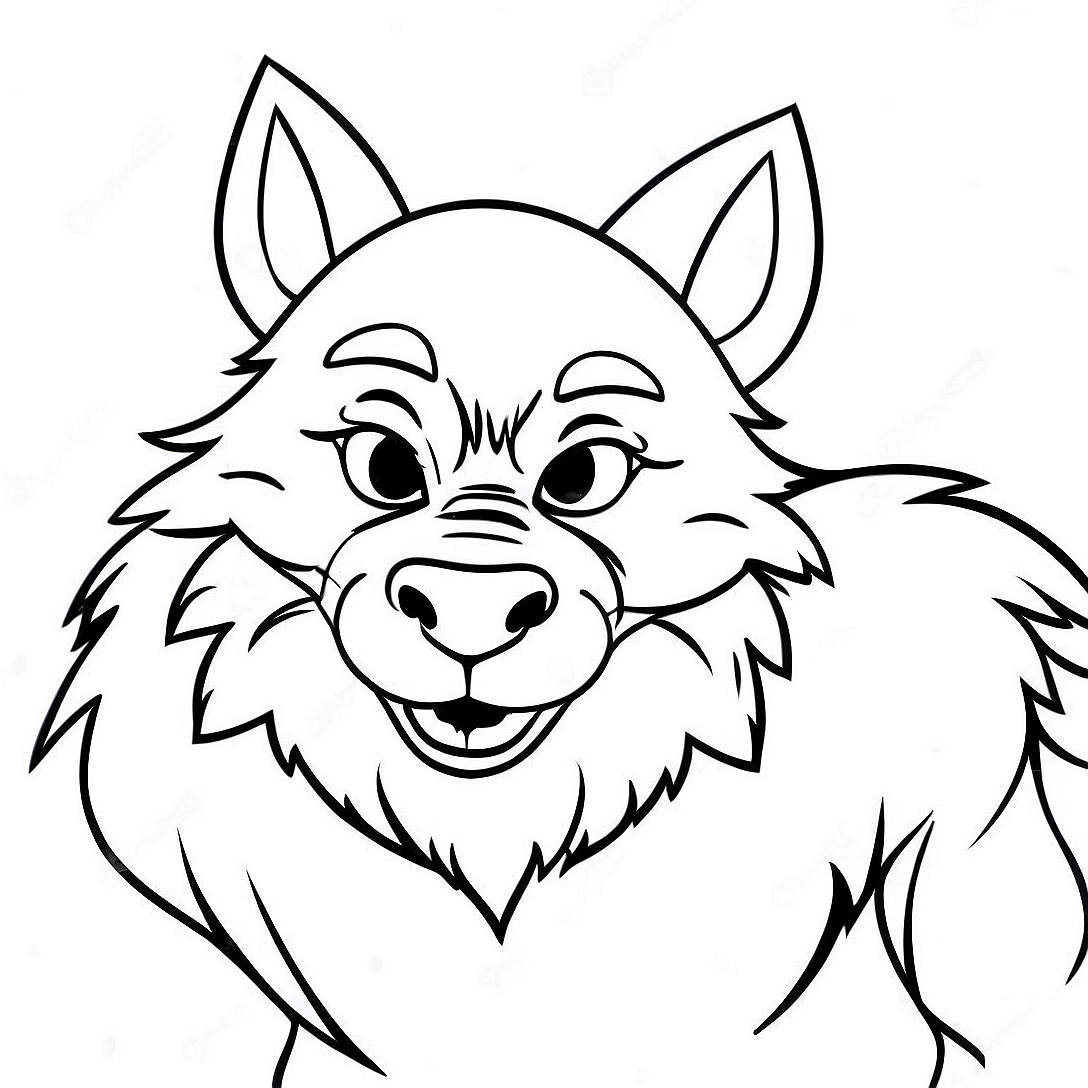 Big Bad Wolf Coloring Page | Big Bad Wolf coloring page