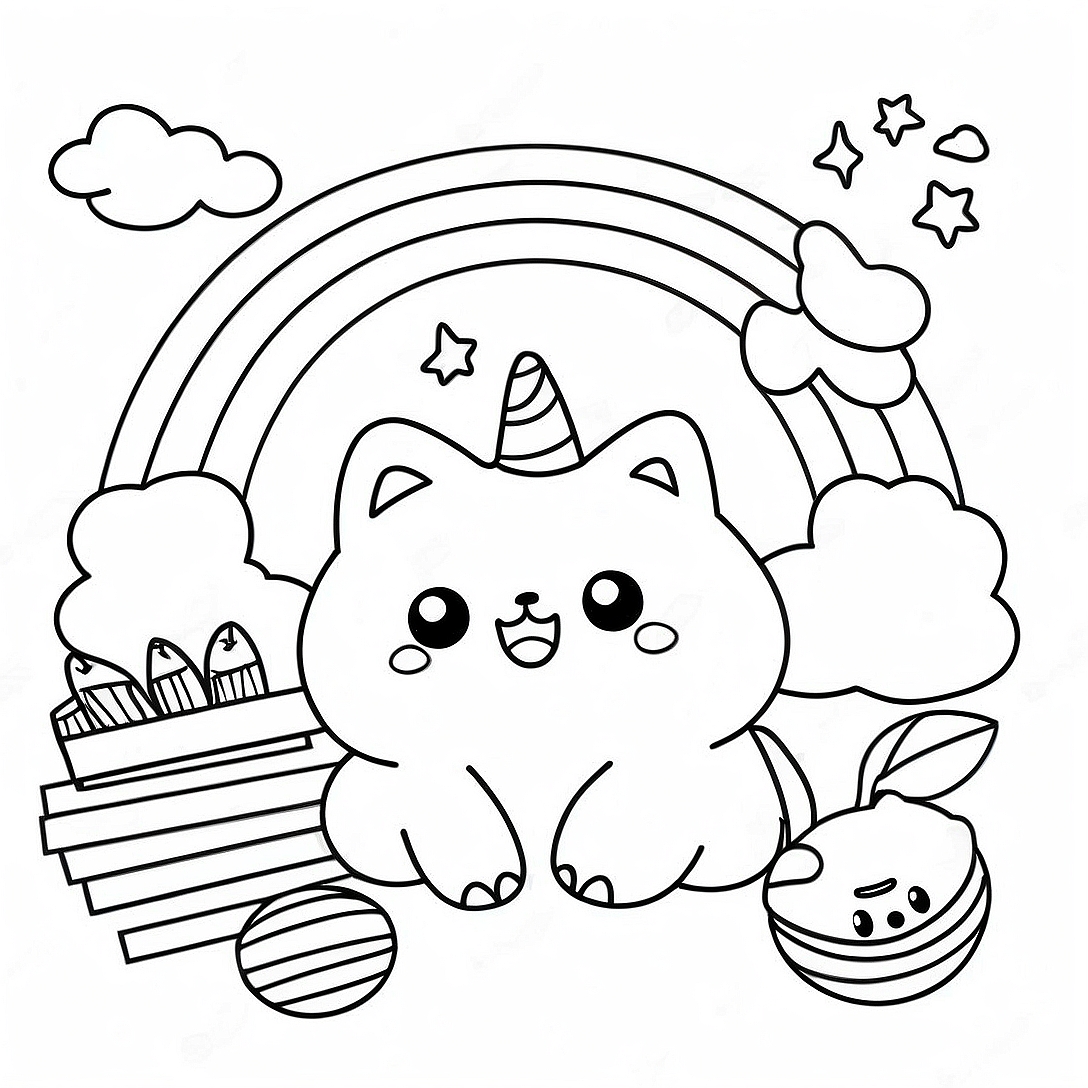 Playful Orange Rainbow Friends Coloring Page | Rainbow Friends Orange coloring page