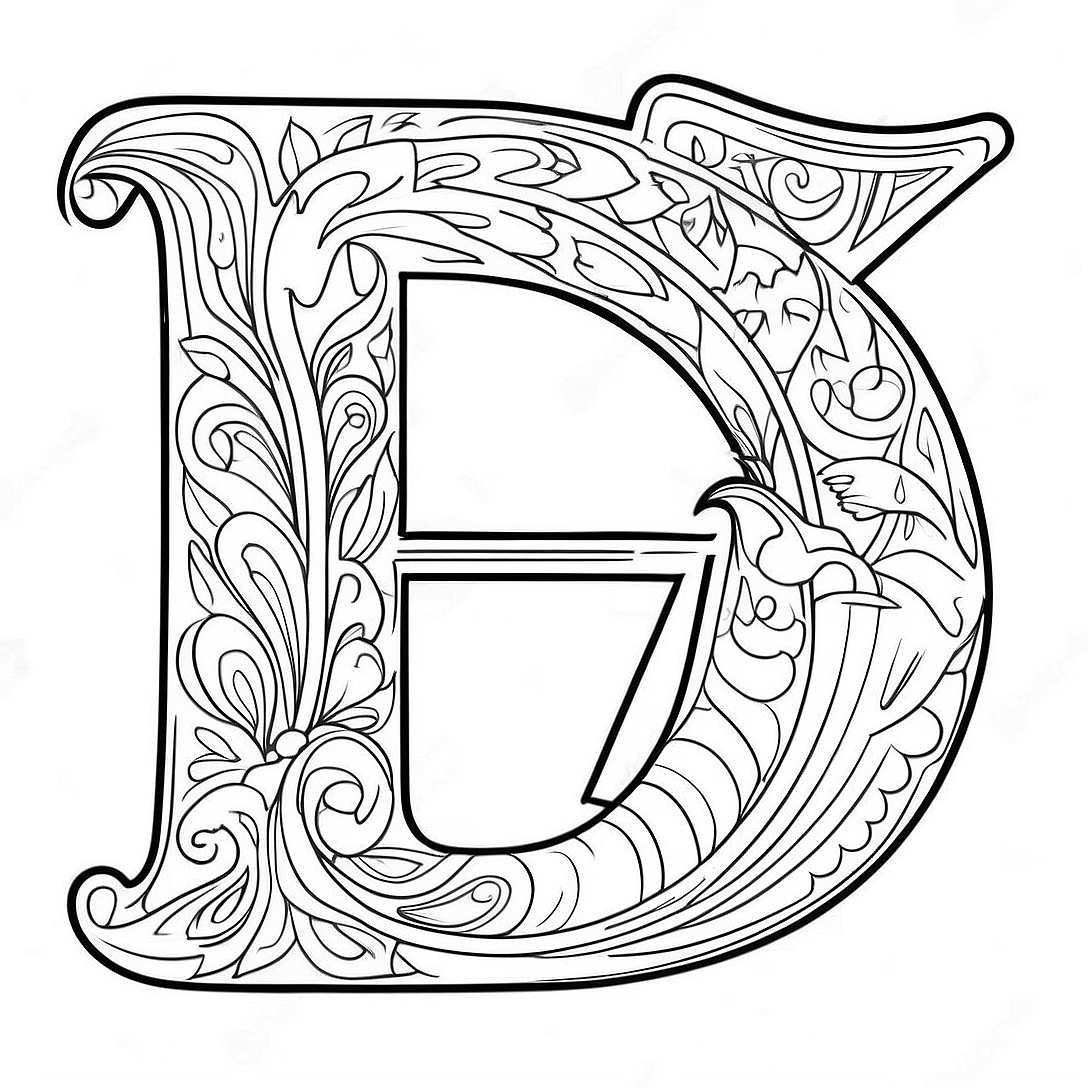 Illustrative Capital Letter I Coloring Page | Capital Letter I coloring page