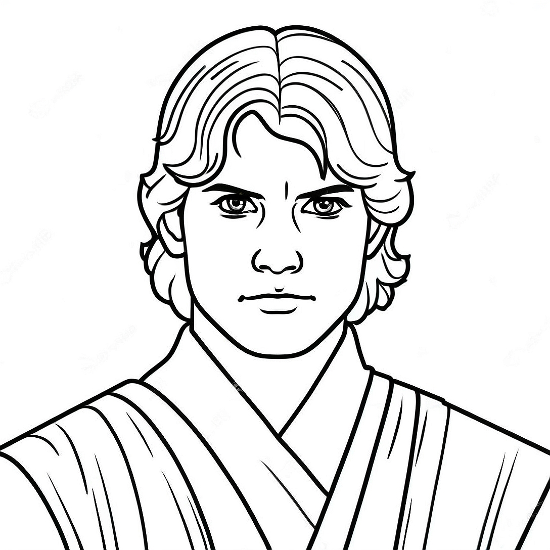 Anakin Skywalker Coloring Page | Anakin Skywalker coloring page