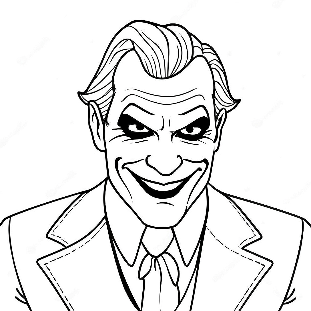 Joker Batman Coloring Page | Joker Batman coloring page