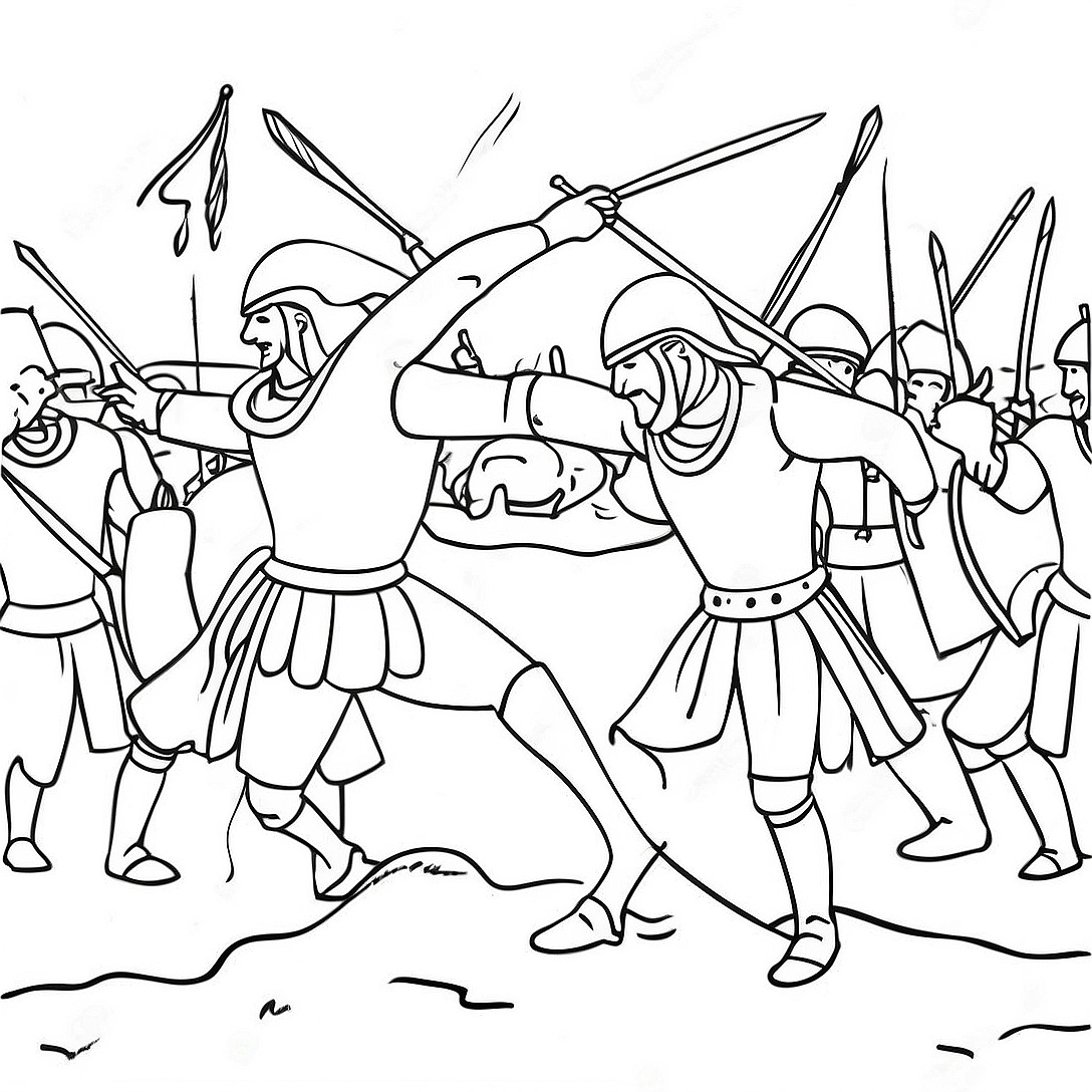 Battle Coloring Page | Battle coloring page