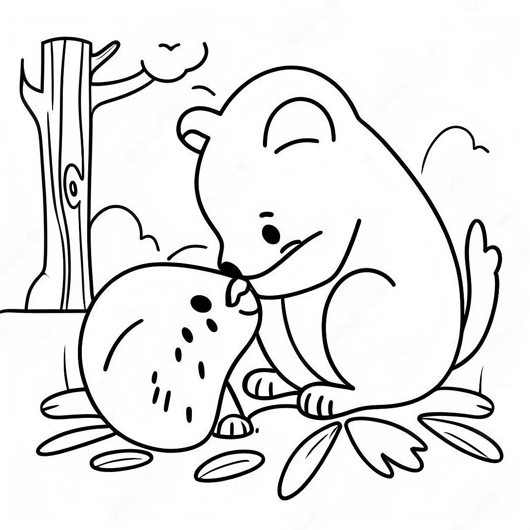 Comforting Animals Grief Coloring Page | Children's Grief coloring page
