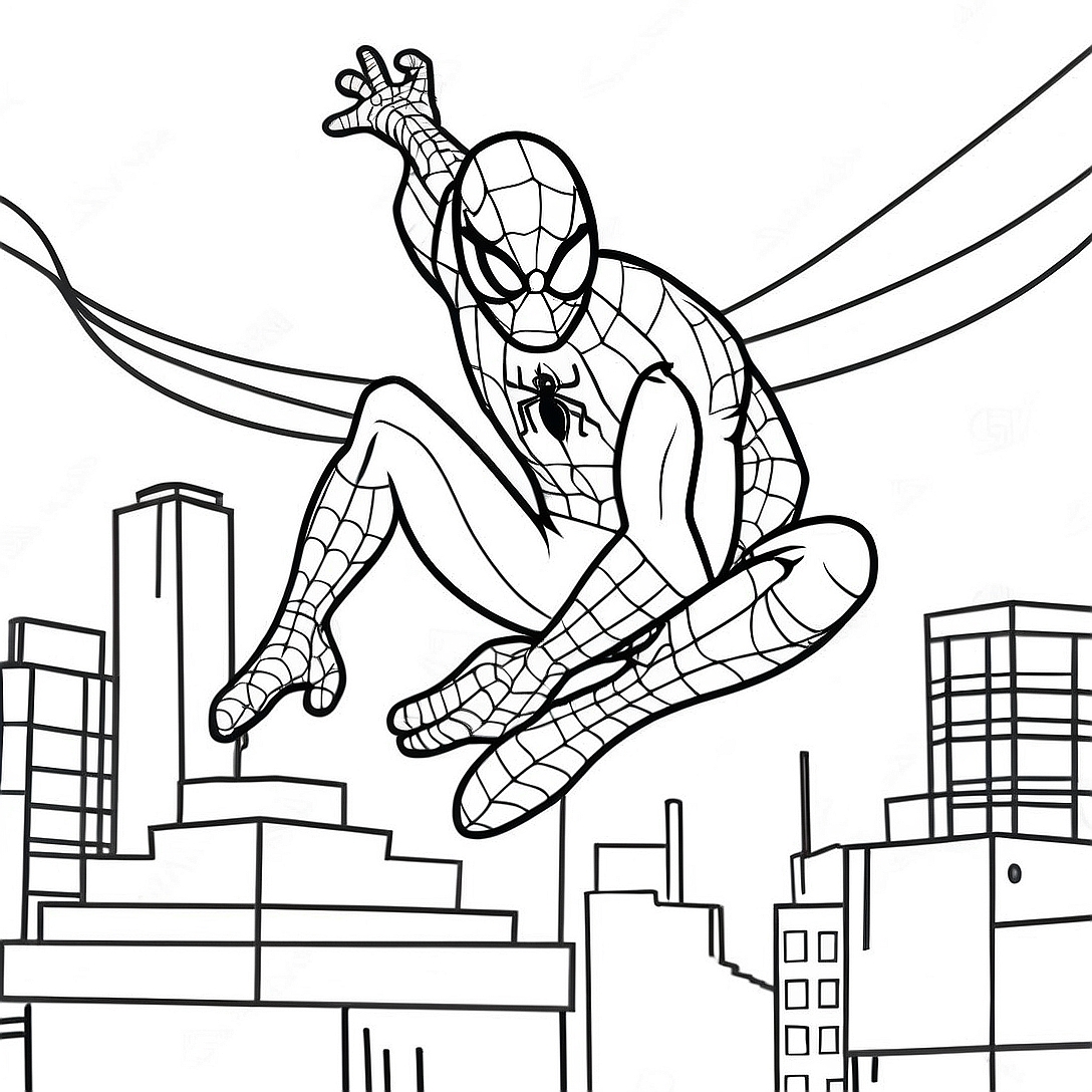 Homecoming Spiderman Coloring Page | Homecoming Spiderman coloring page