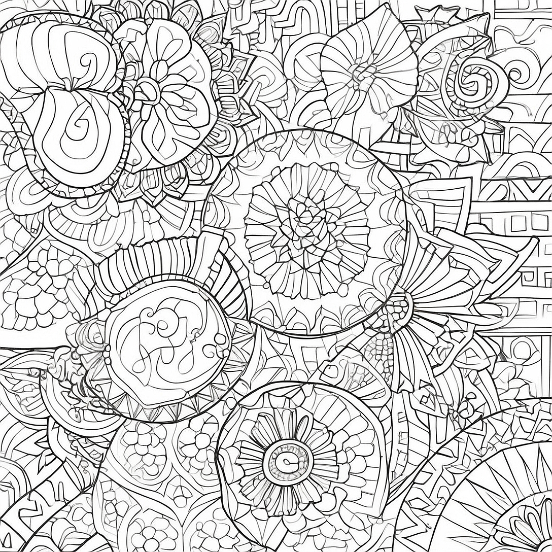Islamic Art Geometric Patterns Coloring Page | Islamic Art coloring page