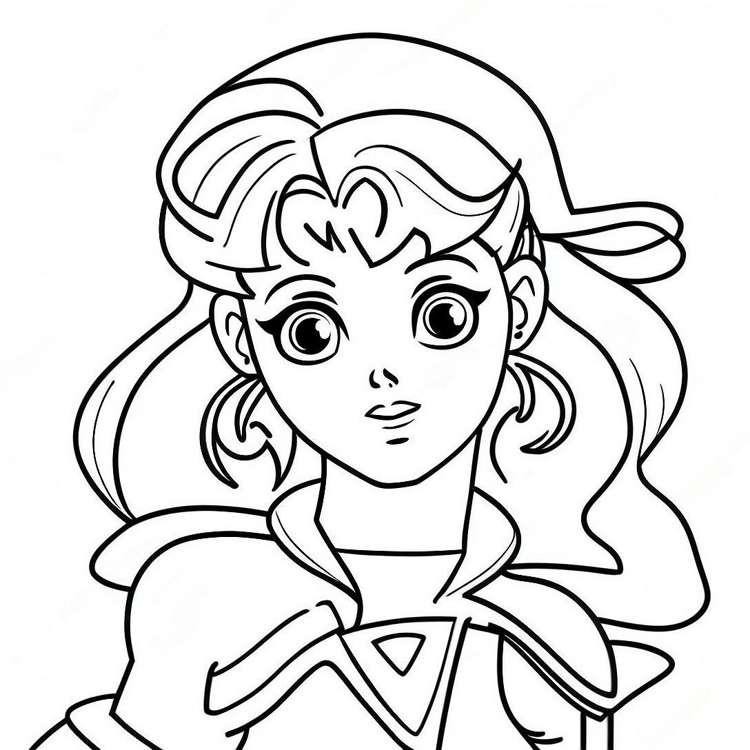 Sailor Jupiter Coloring Page | Sailor Jupiter coloring page