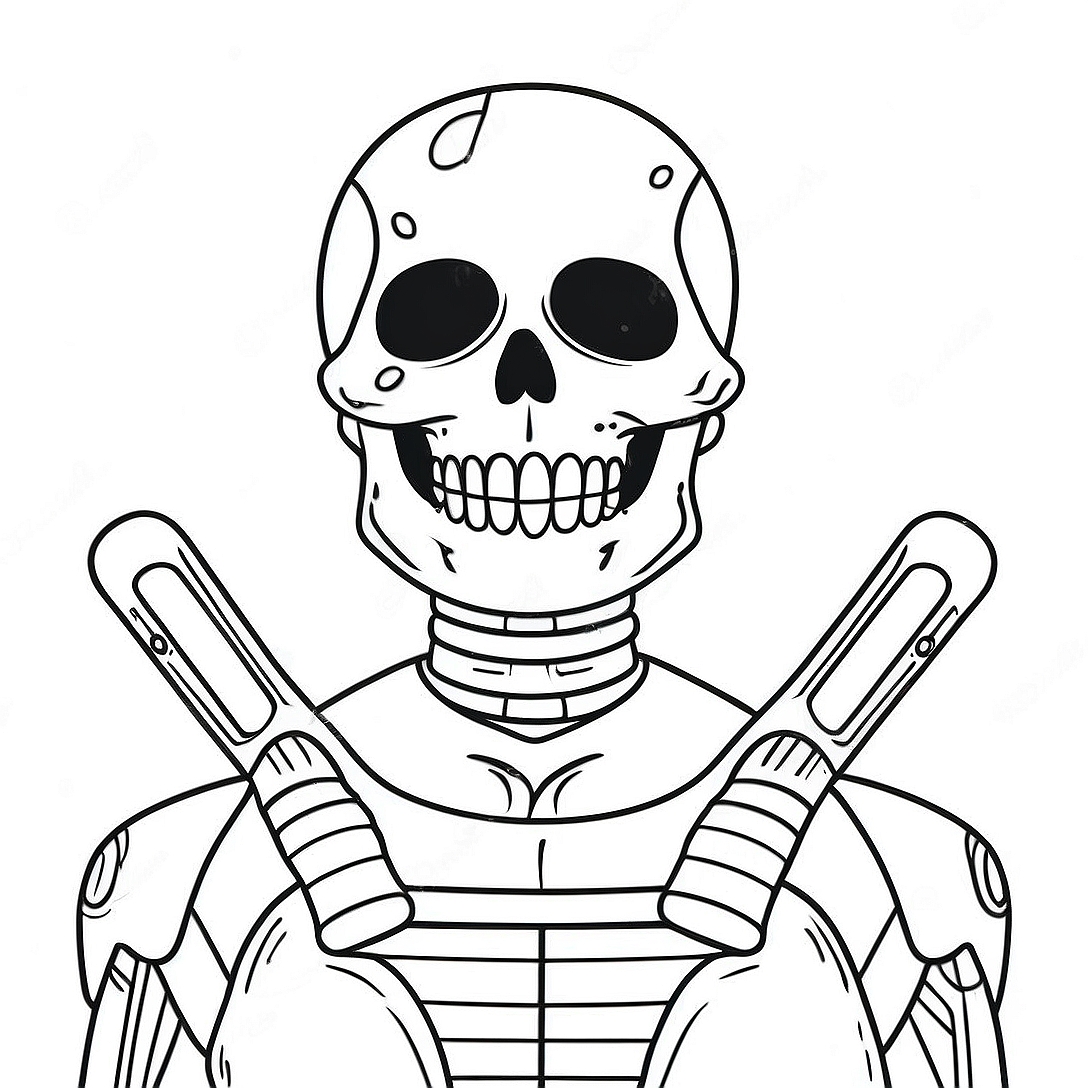 Skull Trooper Coloring Page | Skull Trooper coloring page