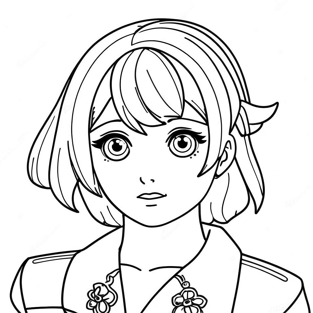Anya Anime Coloring Page | Anya Anime coloring page
