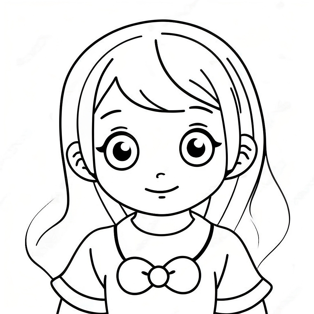 Cute Anya Anime Character Coloring Page | Anya Anime coloring page