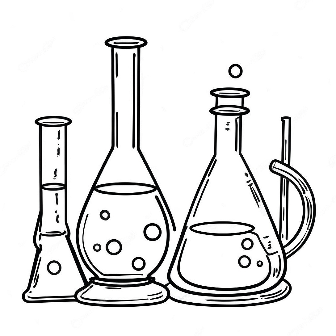 Chemistry Lab Coloring Page | Chemistry coloring page