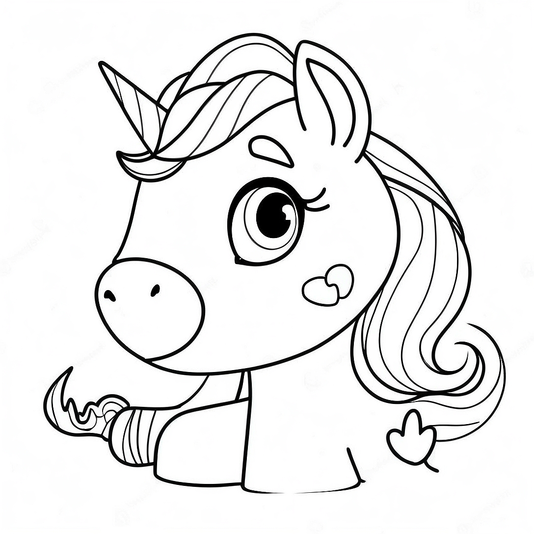 Cute Agnes with Unicorn Coloring Page | Agnes Despicable Me coloring page