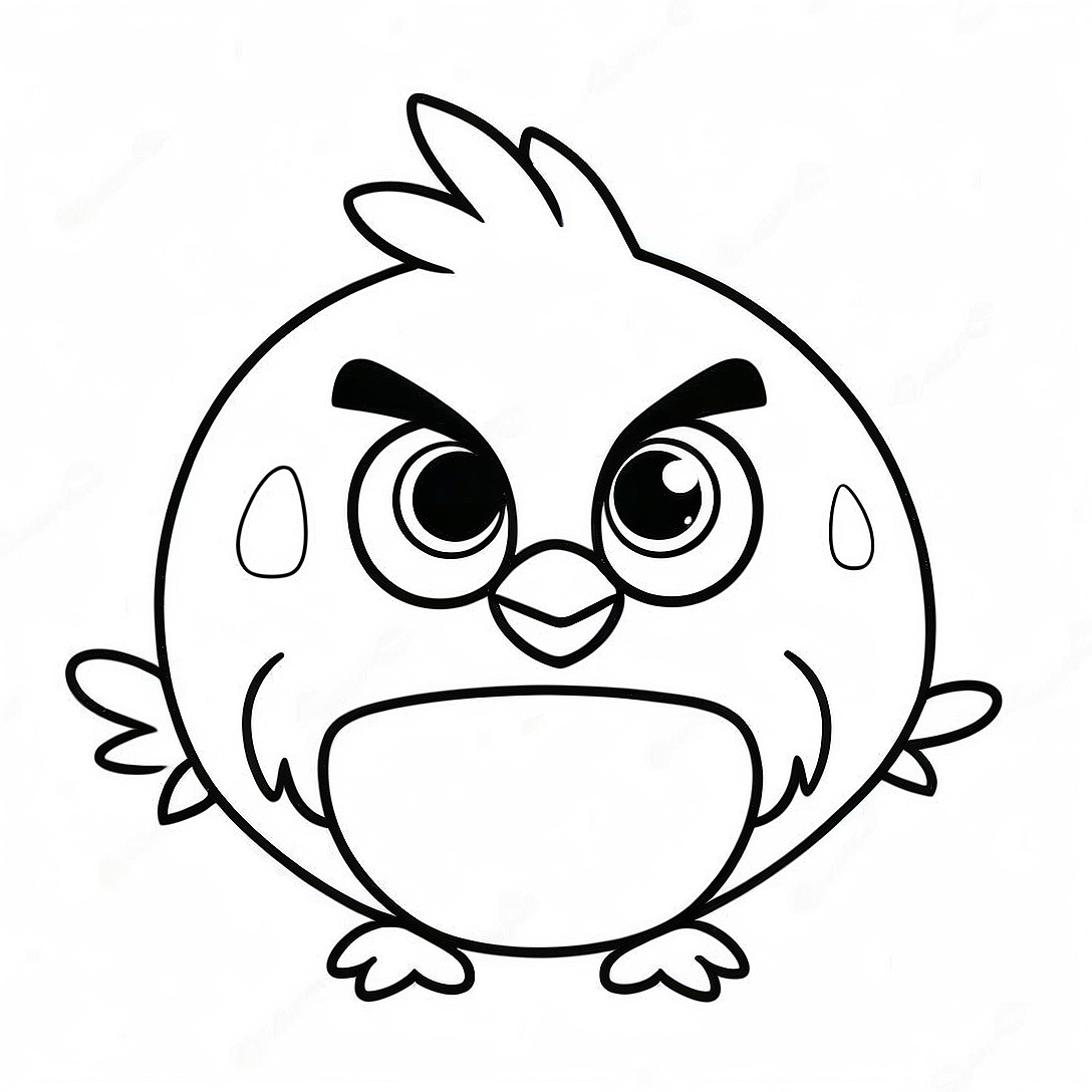 Angry Birds Stella Coloring Page | Angry Birds Stella coloring page