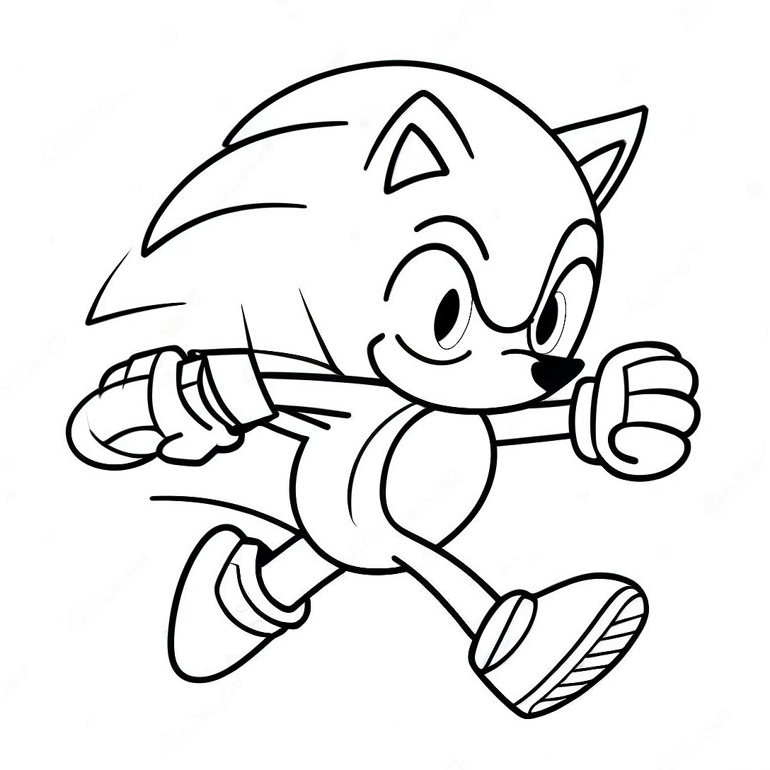 Sonic the Hedgehog Speeding Coloring Page | Team Sonic Racing coloring page