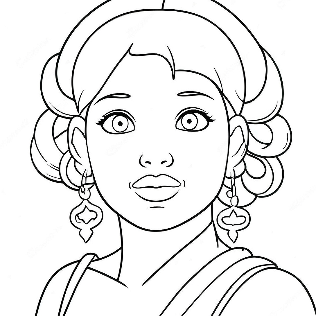 Mina Ashido Coloring Page | Mina Ashido coloring page
