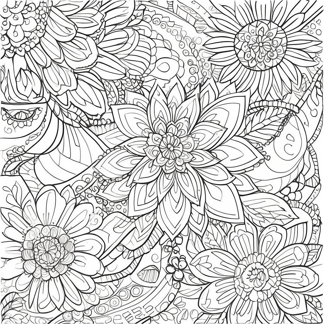 Intricate Patterns Fine Motor Coloring Page | Fine Motor coloring page