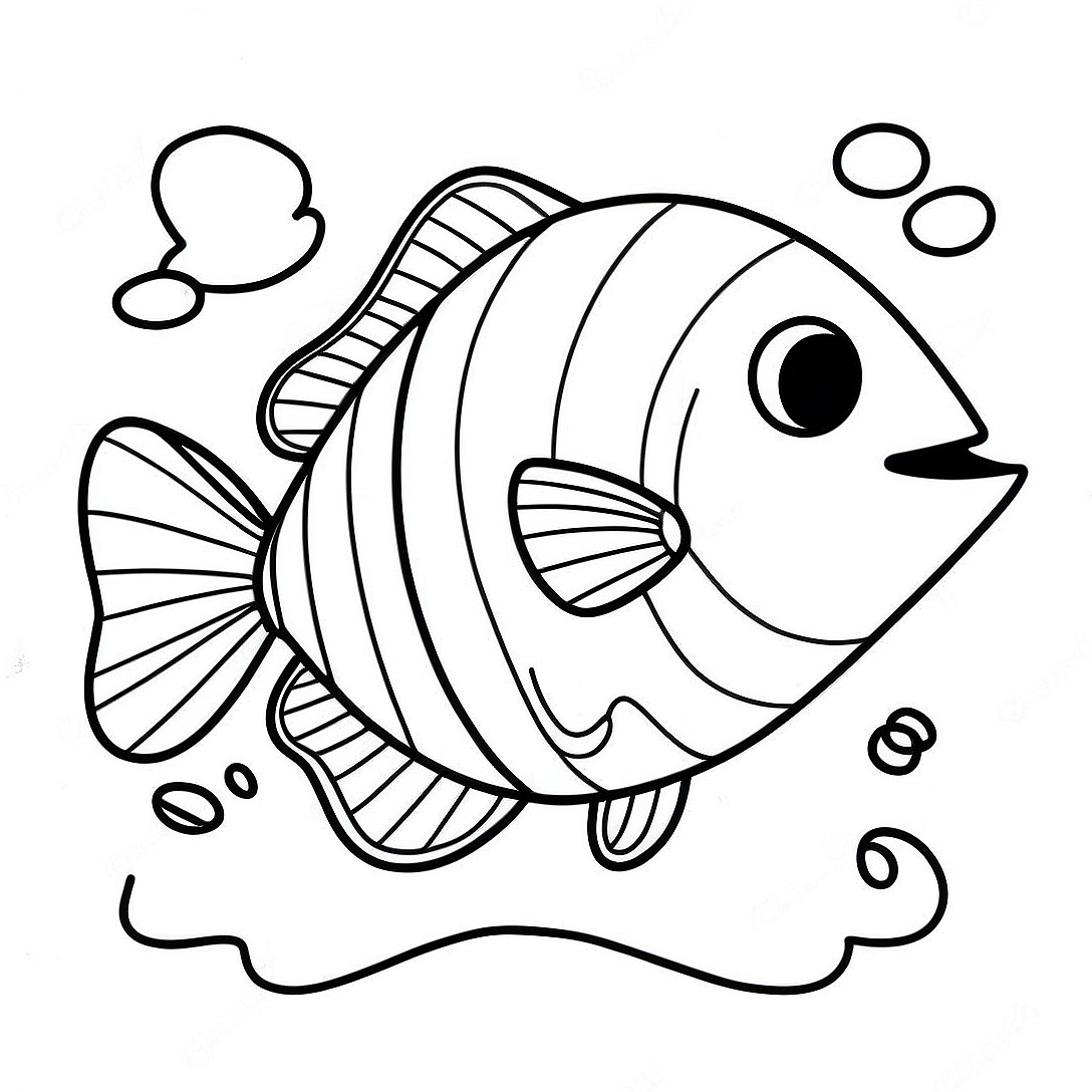 Happy Fortnite Fishy Swimming Coloring Page | Fortnite Fishy coloring page