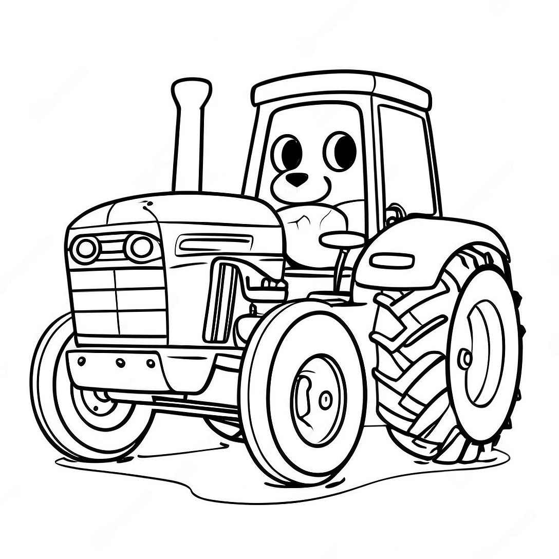 Tractor Ted Coloring Page | Tractor Ted coloring page