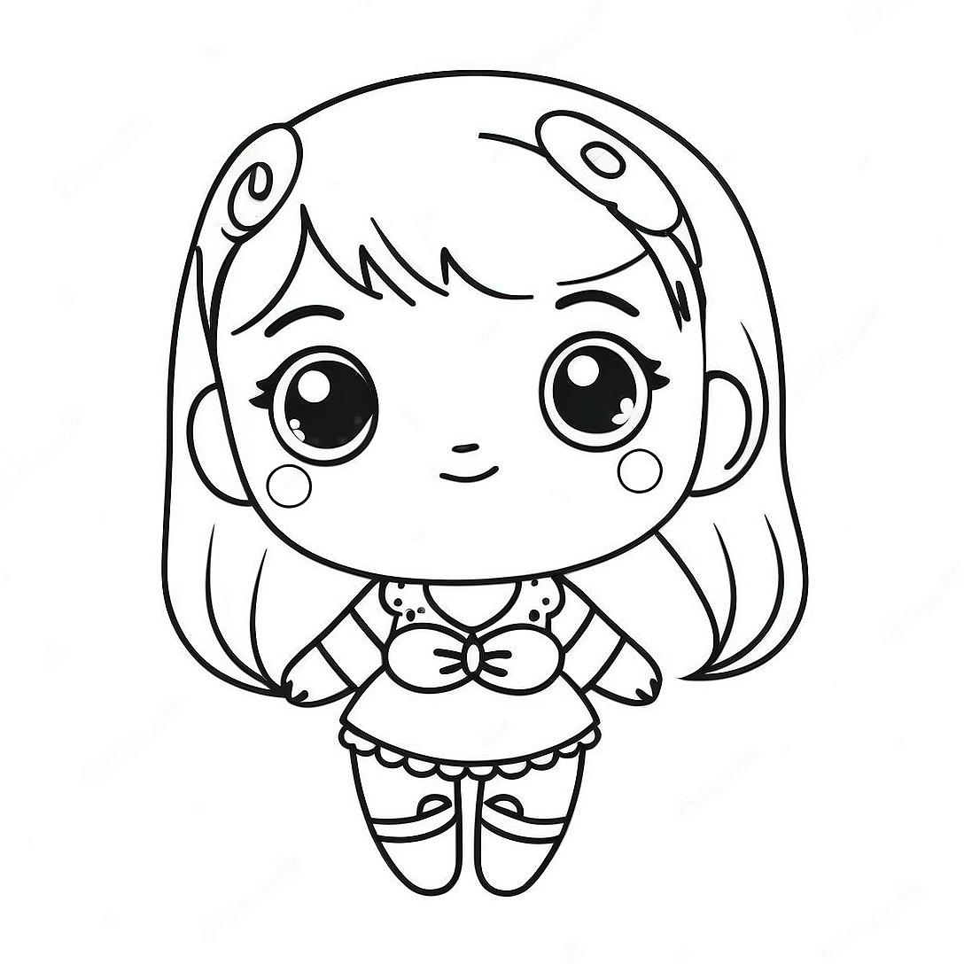 Kawaii Chibi Coloring Page | Kawaii Chibi coloring page