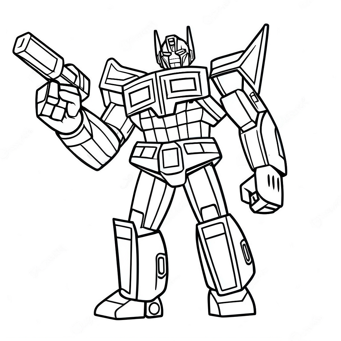 Optimus Prime Heroic Coloring Page | Transformers Robots in Disguise coloring page
