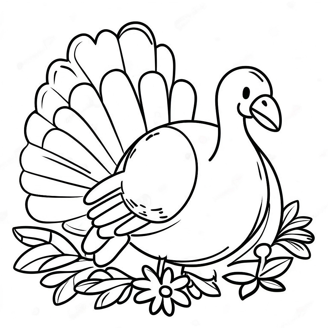 Build Your Own Turkey Coloring Page | Build Your Own Turkey coloring page