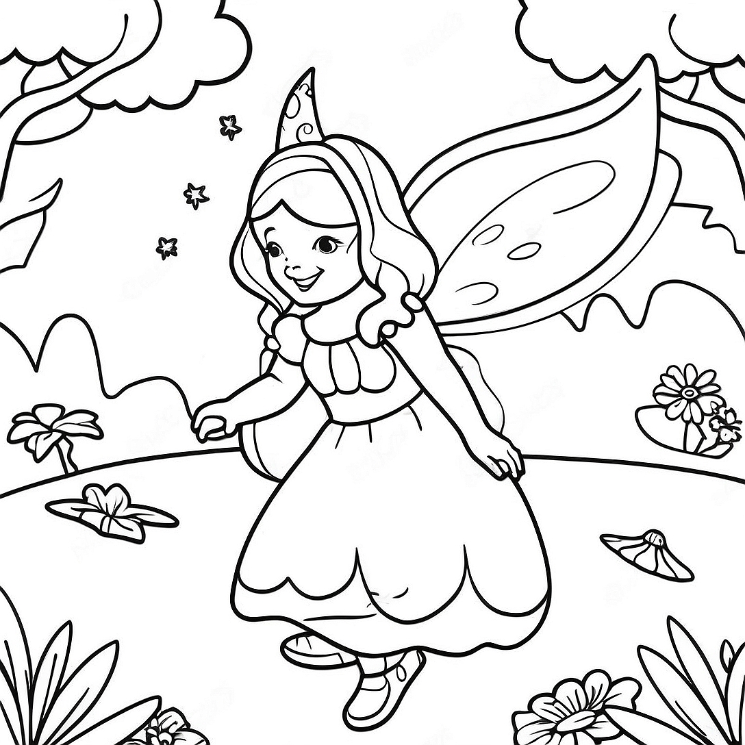Fairyland Coloring Page | Fairyland coloring page