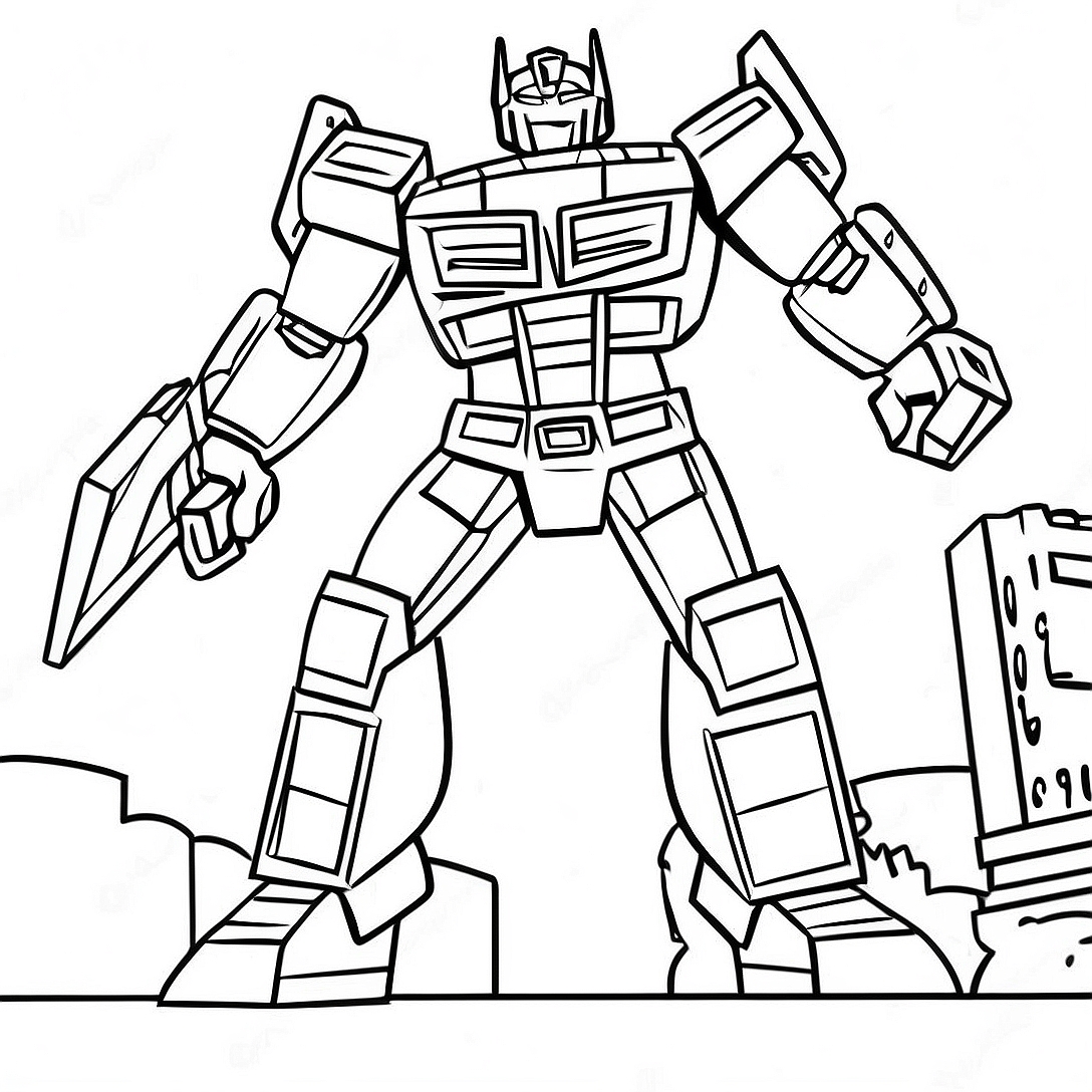Transformers Barricade Coloring Page | Transformers Barricade coloring page