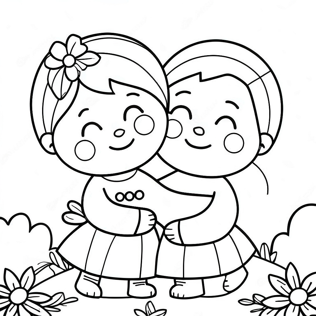 Heartwarming Love God Coloring Page | Love God Love Others coloring page
