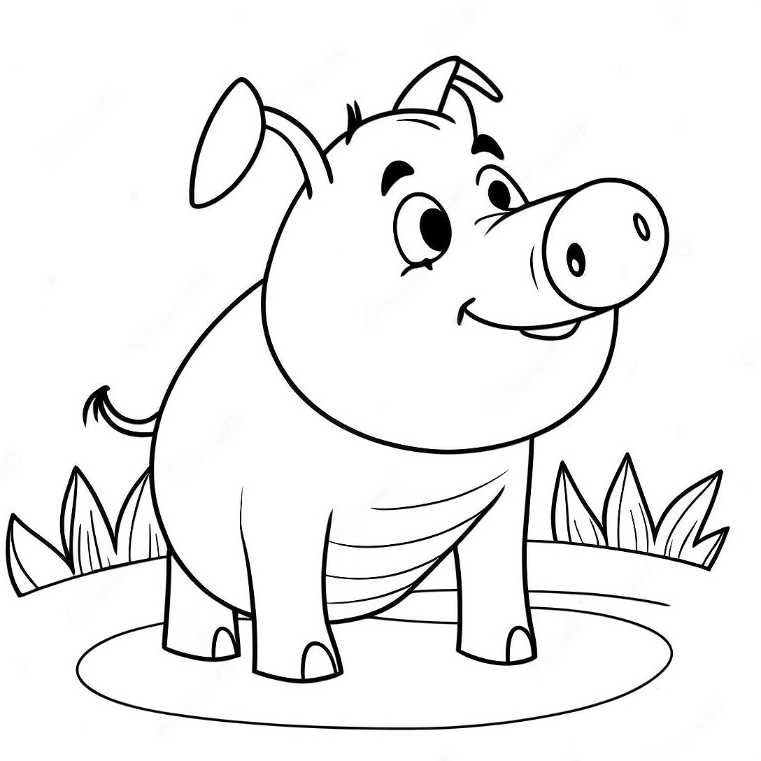 Porky the Pig Coloring Page | Porky the Pig coloring page