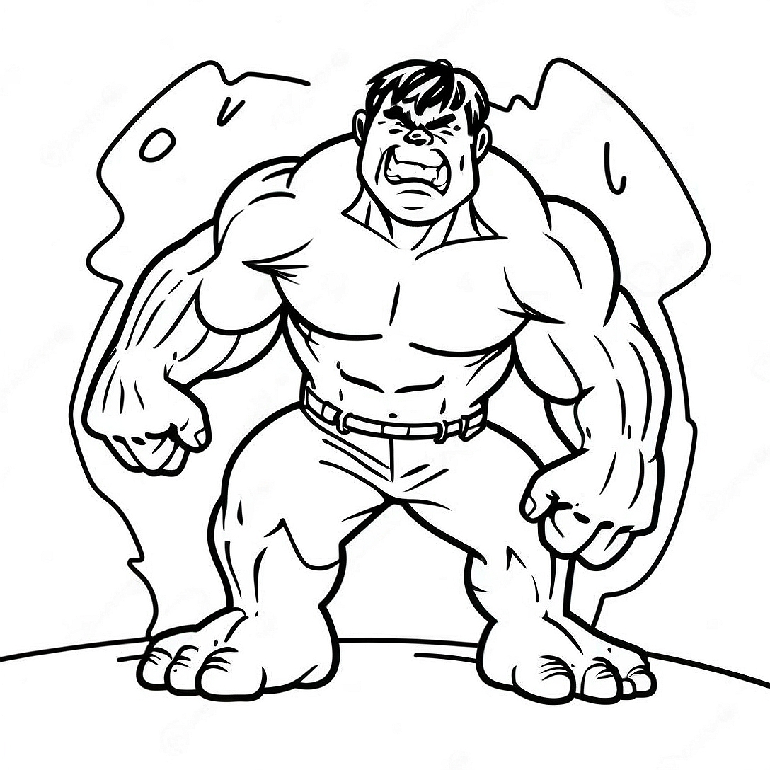 Hulk Among Us Coloring Page | Hulk Among Us coloring page