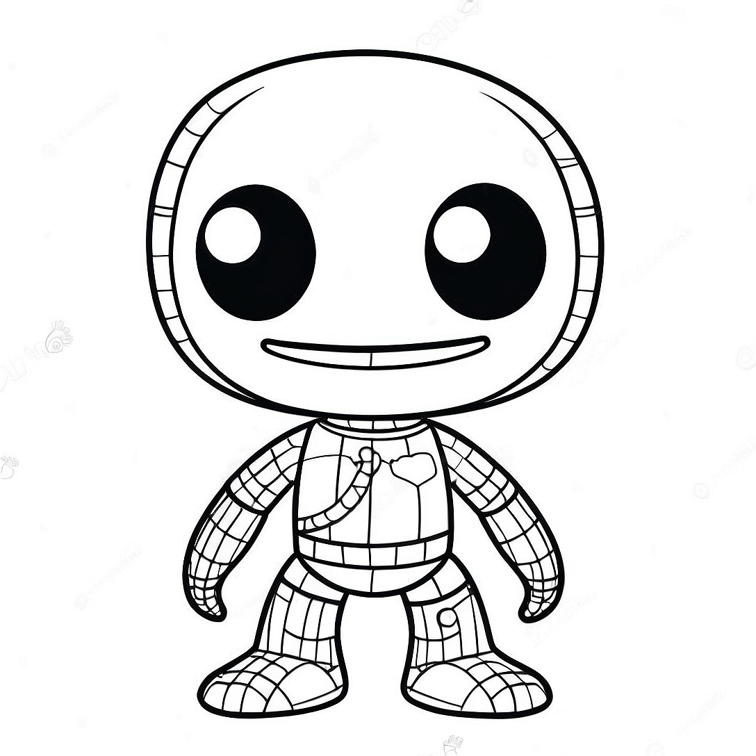 Sackboy Coloring Page | Sackboy coloring page