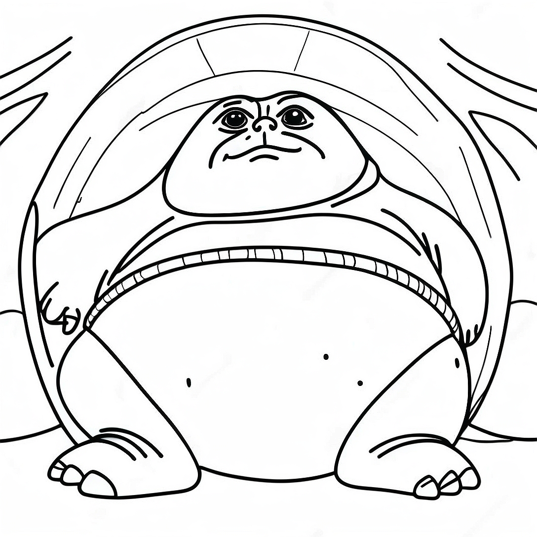 Jabba the Hutt Coloring Page | Jabba the Hutt coloring page