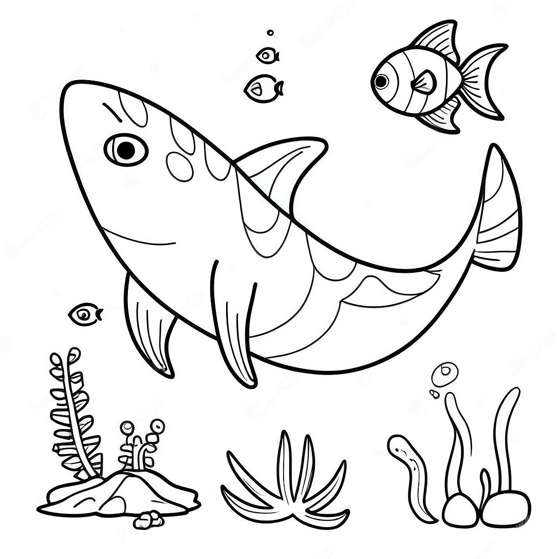 Shark Tale Coloring Page | Shark Tale coloring page